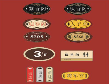 洞口门牌设计制作三要素。